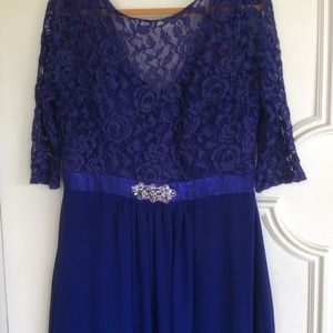 NOX Anabel  Lace overlay formal Prom gown size 2x